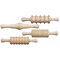 Creativity Street Wood Rolling Pin Set, 4 Patterns, 6in, PK2 PAC3748 - alternate 3